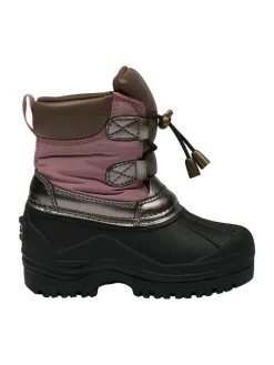 Winterboots in Beere/ Schwarz