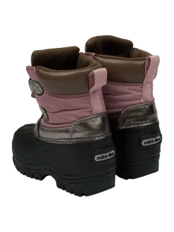 Winterboots in Beere/ Schwarz