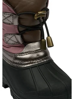 Winterboots in Beere/ Schwarz