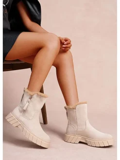 Winterboots in Beige