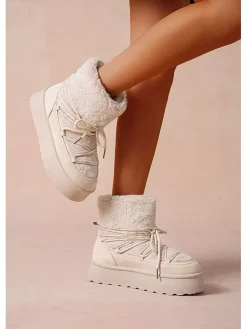 Winterboots in Beige