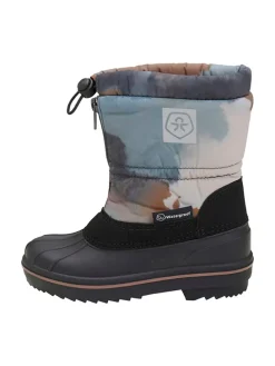 Winterboots in Blau/ Grau
