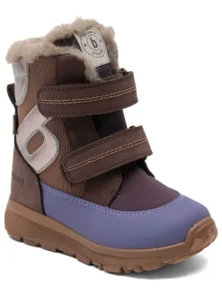 Winterboots in Braun/ Lila