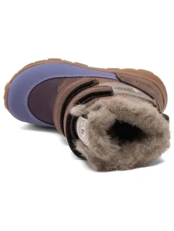 Winterboots in Braun/ Lila