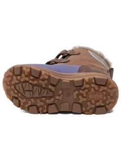 Winterboots in Braun/ Lila