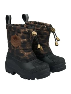 Winterboots in Braun/ Schwarz