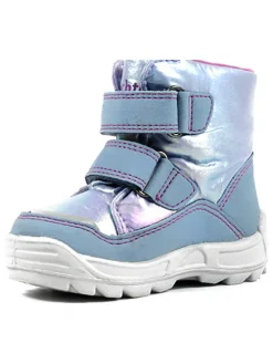 Winterboots in Hellblau/ Rosa