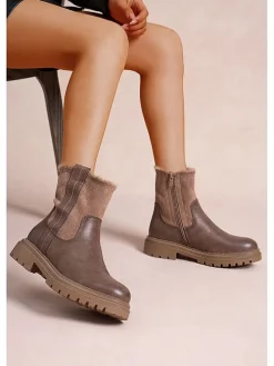 Winterboots in Hellbraun