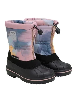 Winterboots in Rosa/ Blau