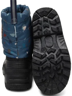 Winterboots in Schwarz/ Blau