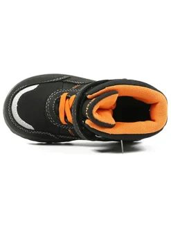 Winterboots in Schwarz/ Orange