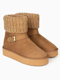 Winterboots "Kourtney" in Hellbraun