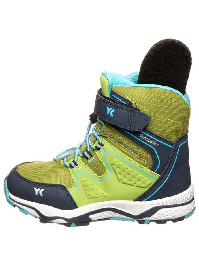 Winterboots "Lando" in Grün/ Blau