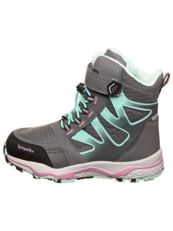 Winterboots "Lenno" in Grau/ Hellblau