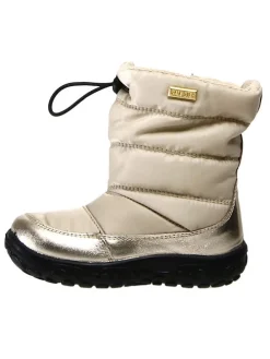 Winterboots "Poznurr" in Creme/ Gold