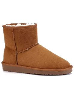 Winterboots "Stela" in Hellbraun