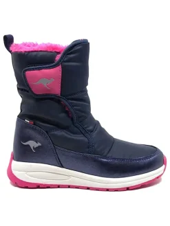 Winterstiefel "Belle" in Dunkelblau/ Pink/ Weiß