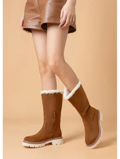 Winterstiefel in Hellbraun