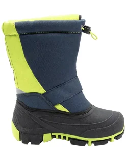 Winterstiefel "Kanga-Bean II" in Dunkelblau/ Grün