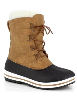 Winterstiefel "Tiago" in Hellbraun/ Schwarz