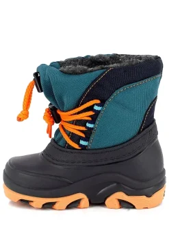 Winterstiefel "Tyfen" in Türkis/ Schwarz/ Orange
