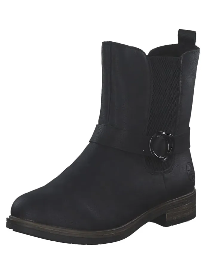 Winterstiefeletten in schwarz/schwarz