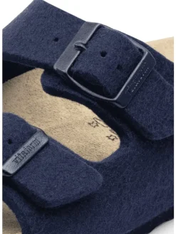 Wollfilz Pantoletten in marine