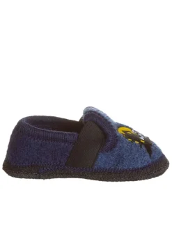 Wollfilz-Hausschuhe "Gespenst" in Dunkelblau