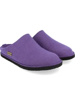 Woll-Hausschuhe "Flair" in Lila