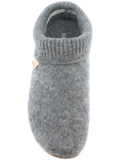 Woll-Hausschuhe in Grau