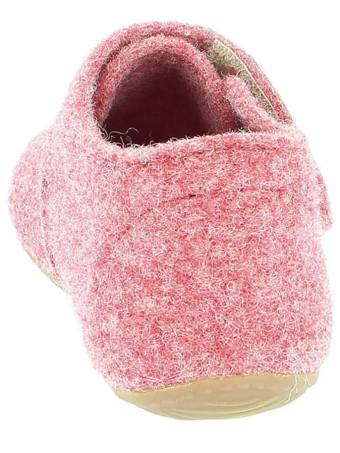 Woll-Hausschuhe in Rosa