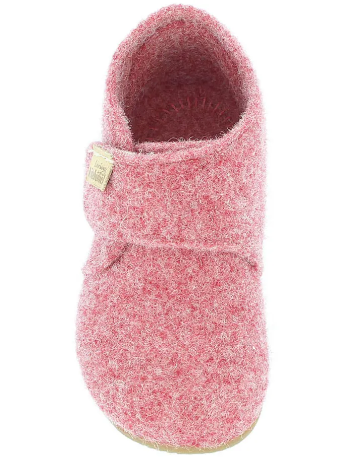 Woll-Hausschuhe in Rosa