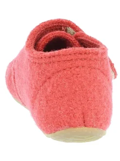 Woll-Hausschuhe in Rot