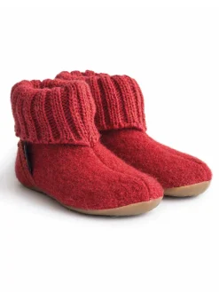 Woll-Hausschuhe "Karlo" in Rot