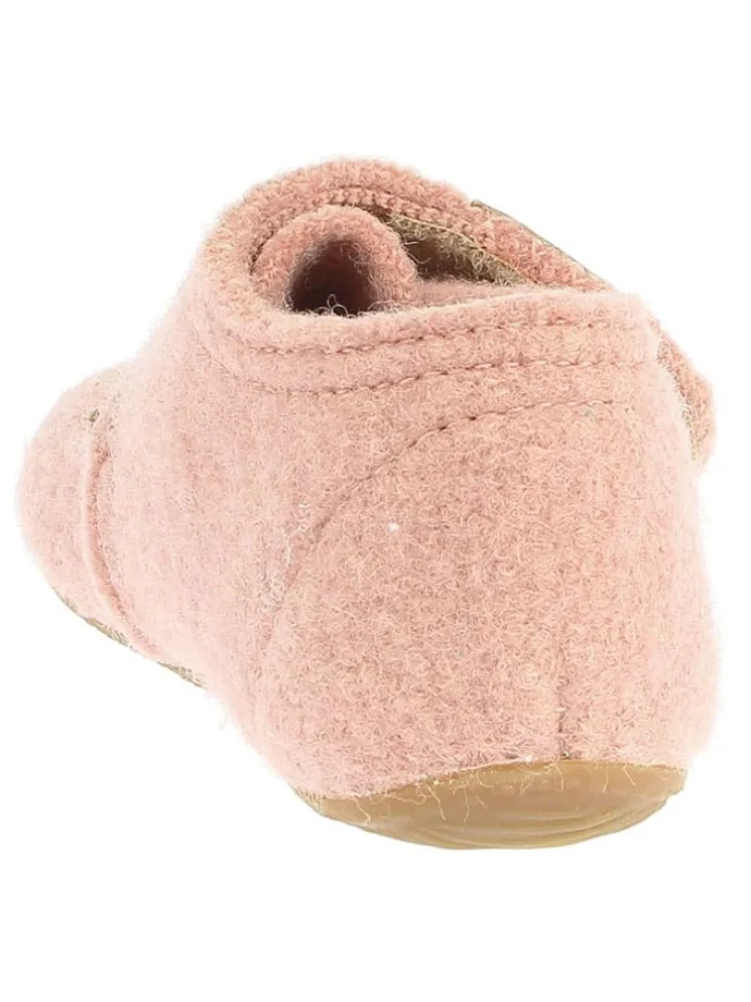 Woll-Hausschuhe "Rehkitz" in Rosa