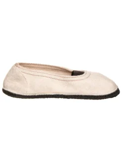 Woll-Hausschuhe "Ronja GM" in Creme