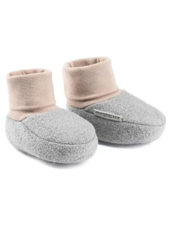 Wollwalk-Krabbelschuhe "Elias" in Grau
