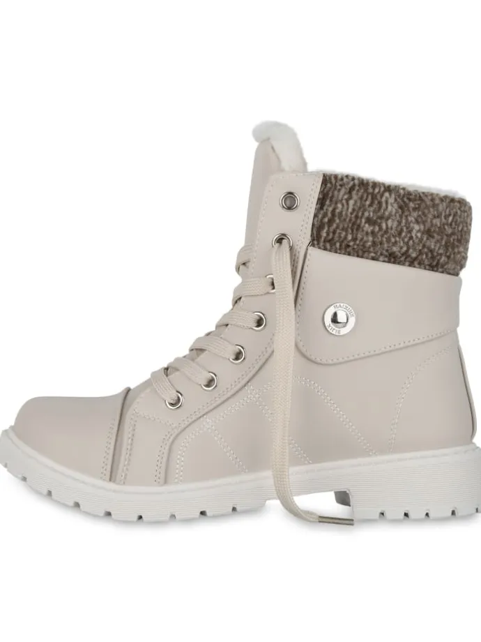 Worker Boots Anna in Beige