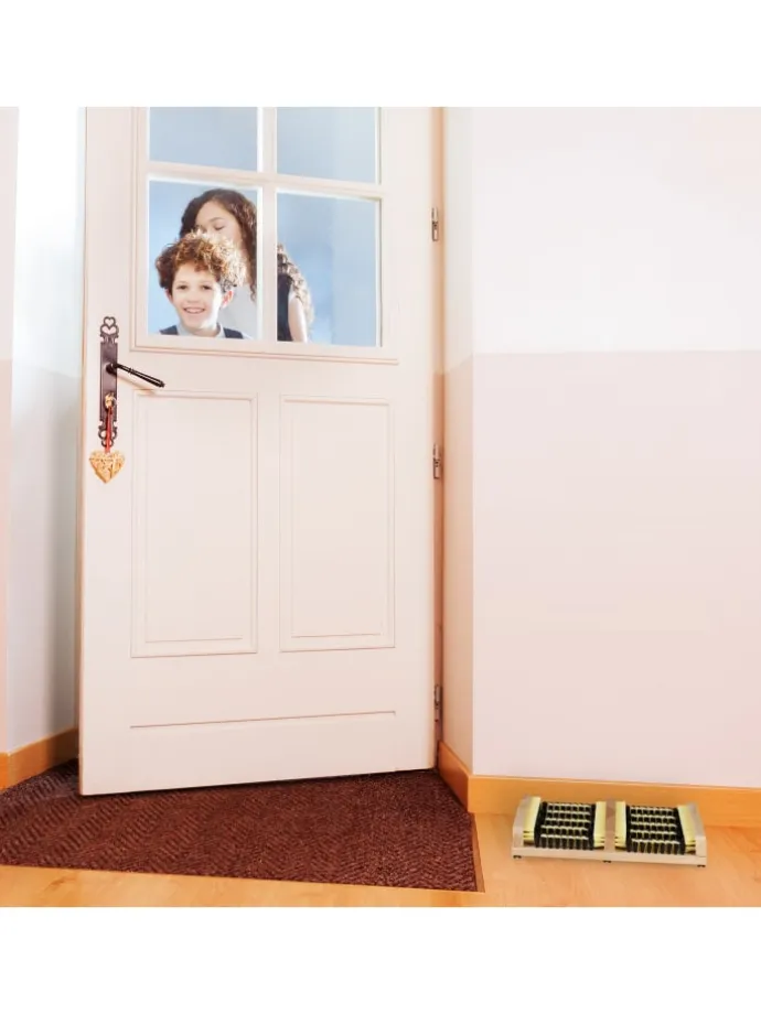 4x Schuhabstreifer in Natur