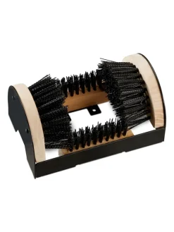 2x Schuhabstreifer in Schwarz/ Natur