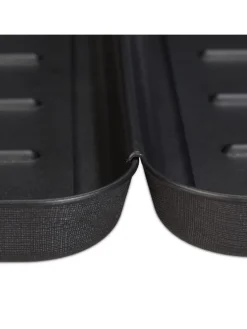 6x Schuhabtropfschale in Schwarz - (B)35 x (H)3 x (T)27 cm