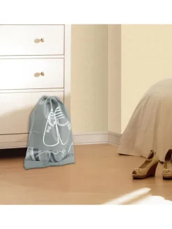 3x Schuhbeutel in GRAU