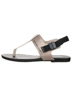 Zehensandalen in Beige