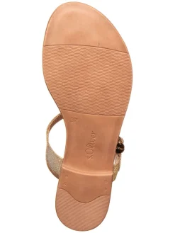 Zehensandalen in Gold