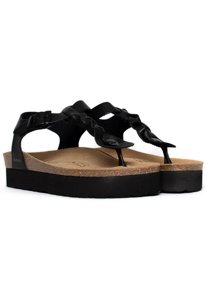 Zehentrenner "Ancone" in Schwarz