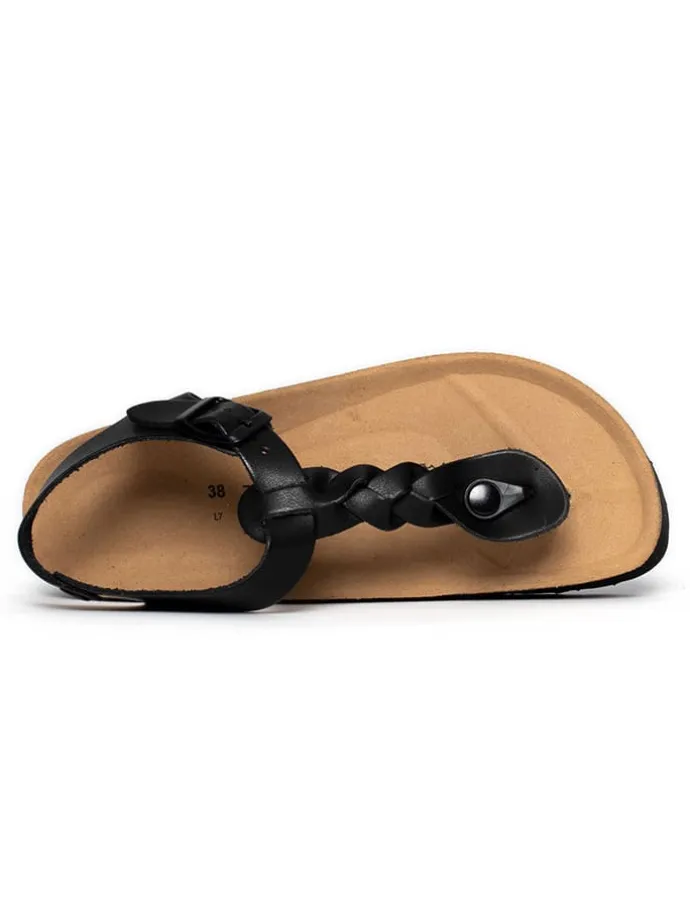 Zehentrenner "Ancone" in Schwarz