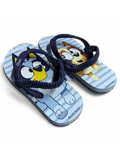 Zehentrenner Bluey & Bingo in Hellblau