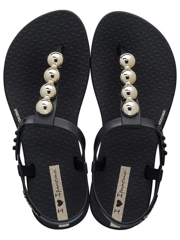 Zehentrenner "Class Glam" in Schwarz