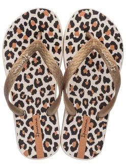 Zehentrenner "Classic IX" in Beige/ Braun