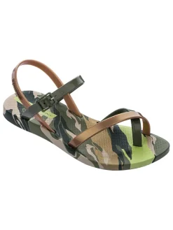 Zehentrenner "Fashion Sand. VII" in Grün/ Gold